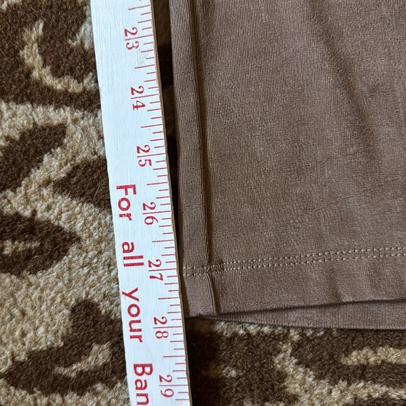 Chico's Travelers Pull On Pants Womens 1 8/10R Slinky Knit Cocoa Brown straight - Picture 8 of 11